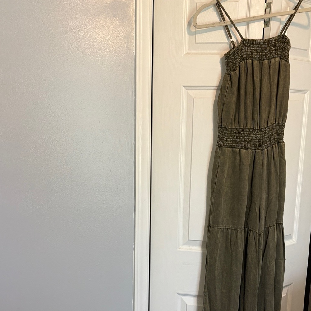 Olive Green Women's Jumpsuit